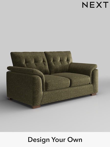 Plush Chenille/Moss Green Hayden Buttoned Back (W44696) | £1,125