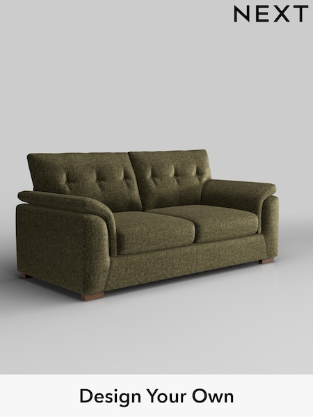 Plush Chenille/Moss Green Hayden Buttoned Back (W44696) | £1,225