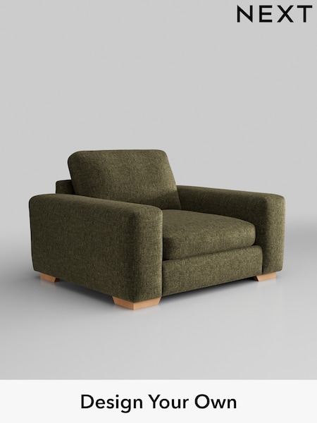 Plush Chenille/Moss Green Houghton Deep Sit (W44697) | £975