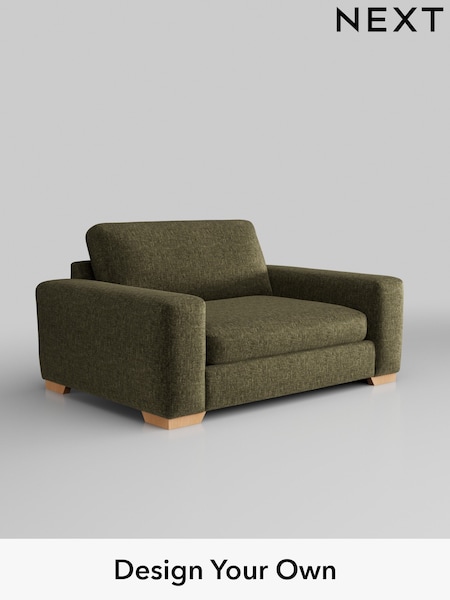 Plush Chenille/Moss Green Houghton Deep Sit (W44697) | £1,175
