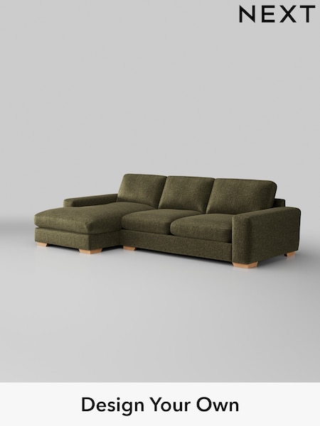 Plush Chenille/Moss Green Houghton Deep Sit (W44697) | £2,250
