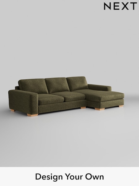 Plush Chenille/Moss Green Houghton Deep Sit (W44697) | £2,250