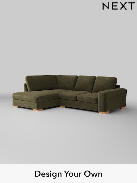 Plush Chenille/Moss Green Houghton Deep Sit (W44697) | £2,099