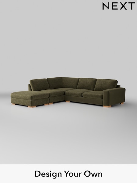 Plush Chenille/Moss Green Houghton Deep Sit (W44697) | £2,599