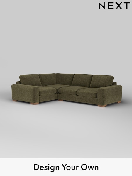Plush Chenille/Moss Green Houghton Deep Sit (W44697) | £2,575