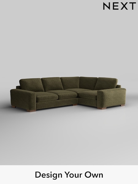 Plush Chenille/Moss Green Houghton Deep Sit (W44697) | £2,575