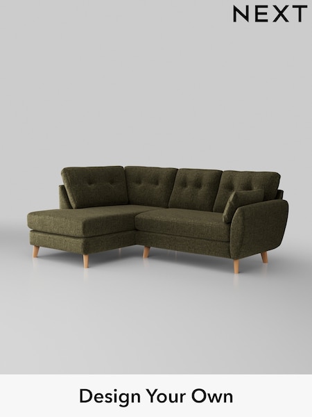 Plush Chenille/Moss Green Wilson Buttoned Back (W44702) | £1,675
