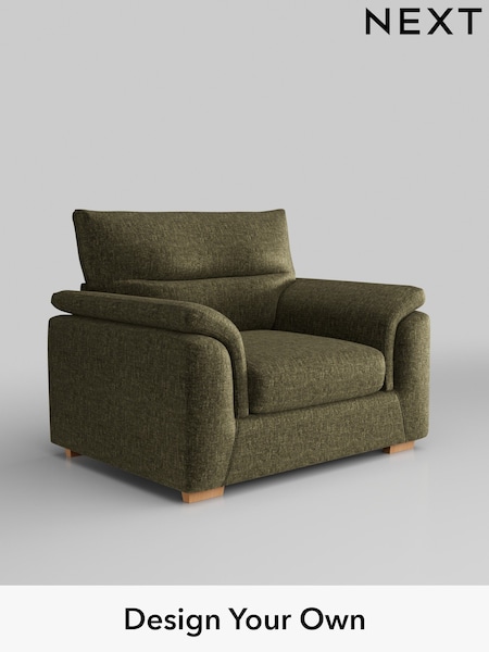 Plush Chenille/Moss Green Hayden Highback (W44707) | £850