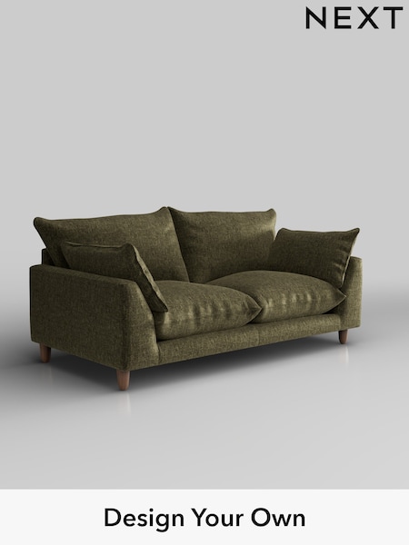 Plush Chenille/Moss Green Noa Deep Relaxed Sit (W44714) | £1,175