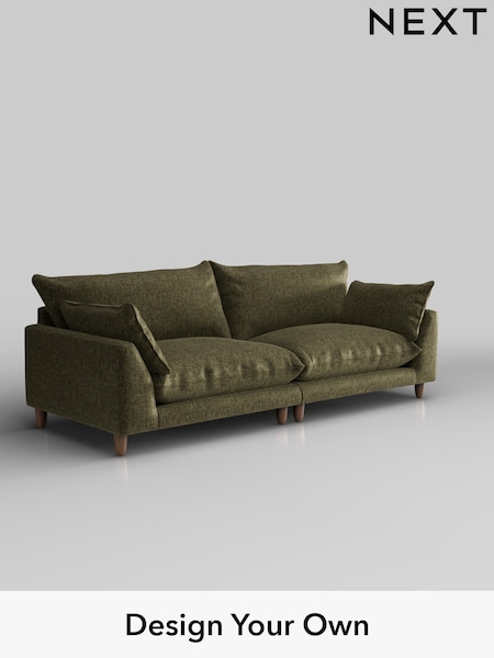 Plush Chenille/Moss Green Noa Deep Relaxed Sit (W44714) | £1,375