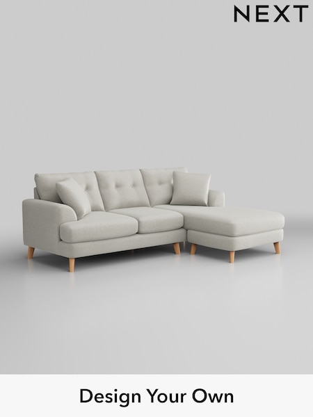 Plush Chenille/Oyster Parker Buttoned Back (W44719) | £1,850