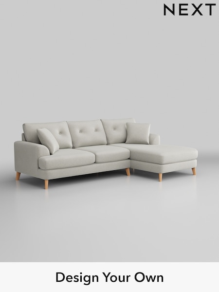 Plush Chenille/Oyster Parker Buttoned Back (W44719) | £2,199