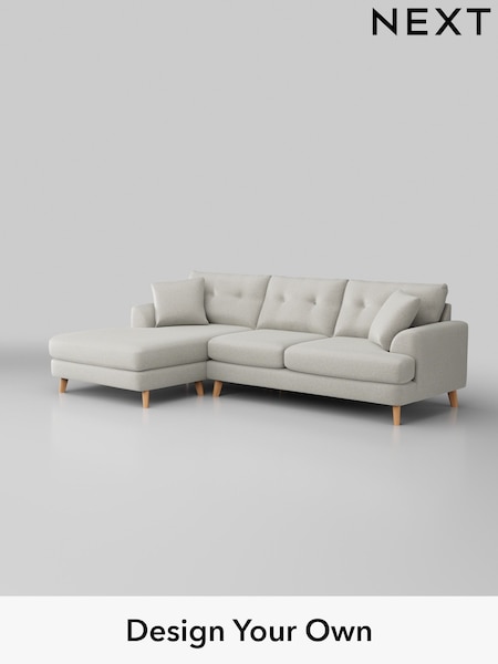 Plush Chenille/Oyster Parker Buttoned Back (W44719) | £2,350