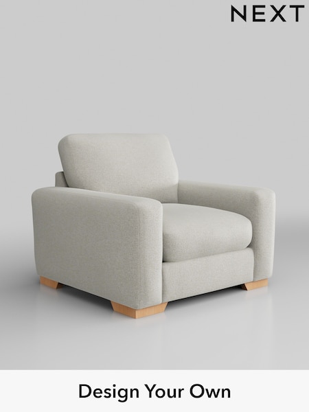 Plush Chenille/Oyster Houghton Deep Relaxed Sit (W44722) | £925