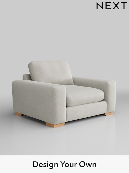 Plush Chenille/Oyster Houghton Deep Relaxed Sit (W44722) | £1,025