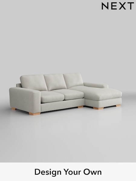 Plush Chenille/Oyster Houghton Deep Relaxed Sit (W44722) | £2,125