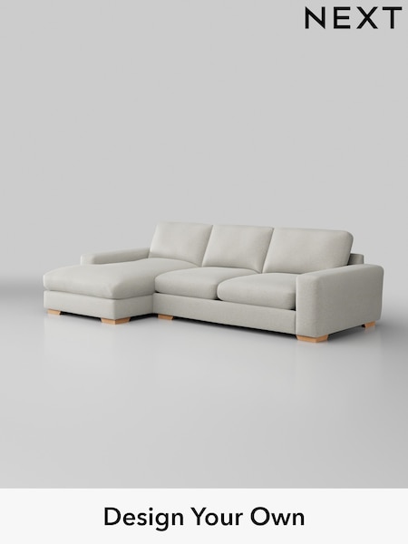 Plush Chenille/Oyster Houghton Deep Relaxed Sit (W44722) | £2,325