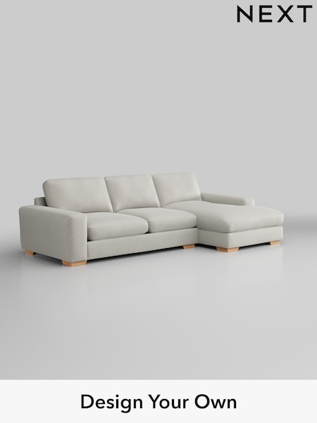 Plush Chenille/Oyster Houghton Deep Relaxed Sit (W44722) | £2,325