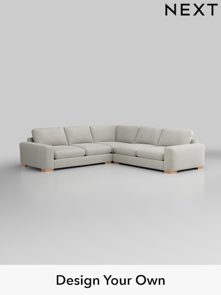 Plush Chenille/Oyster Houghton Deep Relaxed Sit (W44722) | £2,925