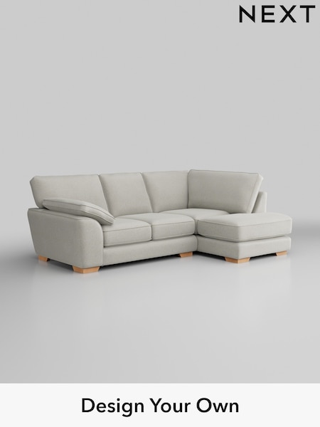 Plush Chenille/Oyster Stamford Grand Relaxed Sit (W44732) | £2,375
