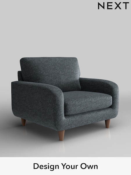 Plush Chenille/Slate Blue Camden (W44736) | £650