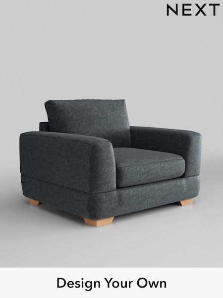 Plush Chenille/Slate Blue Clayton (W44738) | £850