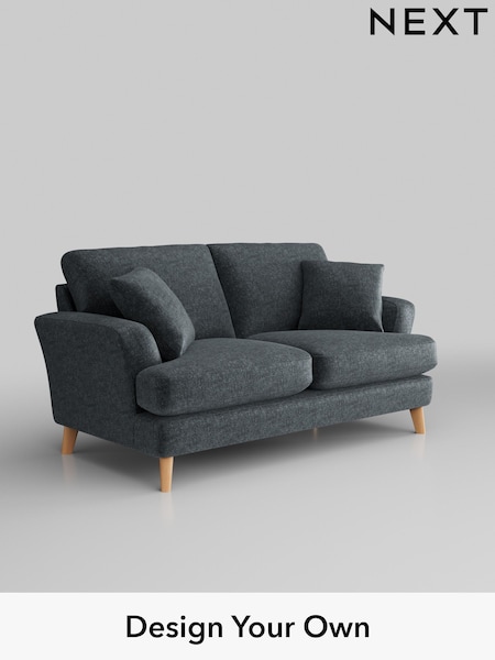 Plush Chenille/Slate Blue Conway Relaxed Sit (W44743) | £1,250