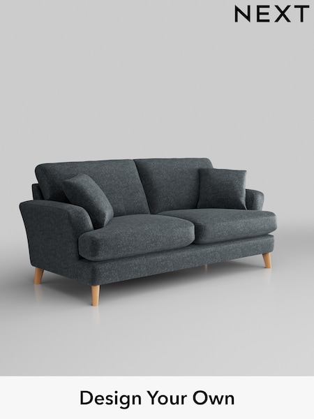 Plush Chenille/Slate Blue Conway Relaxed Sit (W44743) | £1,350