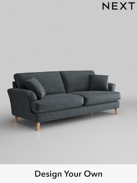 Plush Chenille/Slate Blue Conway Relaxed Sit (W44743) | £1,450
