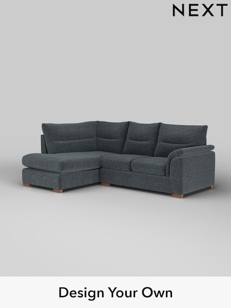 Plush Chenille/Slate Blue Hayden Highback (W44750) | £1,825