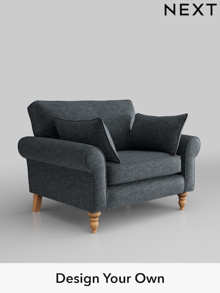 Plush Chenille/Slate Blue Mallory (W44752) | £725
