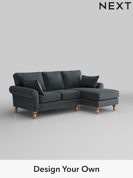 Plush Chenille/Slate Blue Mallory (W44752) | £1,475