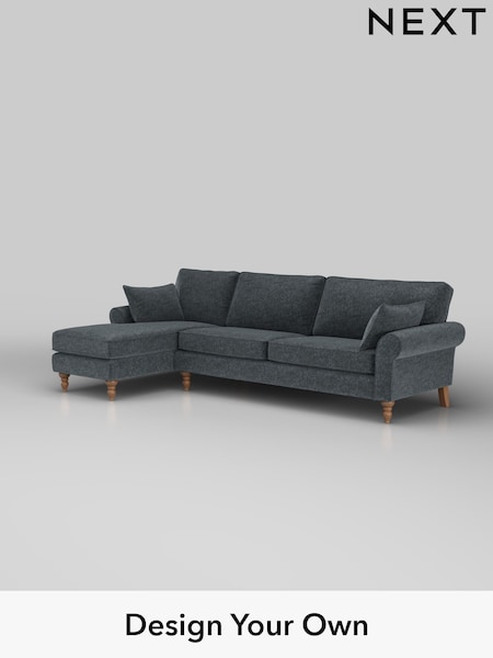 Plush Chenille/Slate Blue Mallory (W44752) | £1,575
