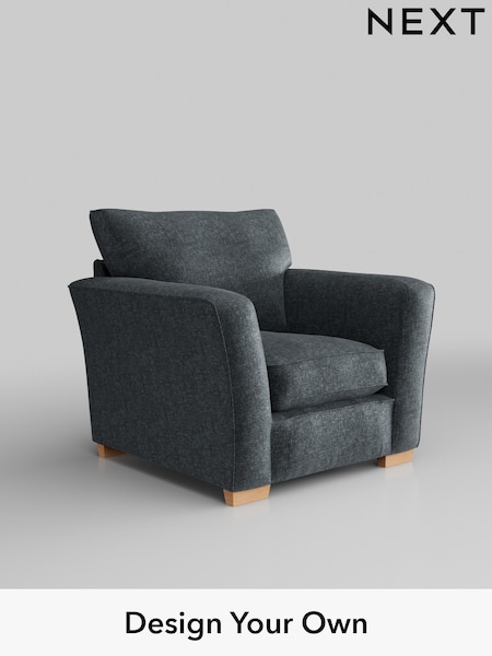 Plush Chenille/Slate Blue Heath Highback (W44753) | £750