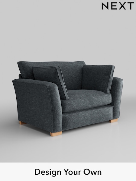 Plush Chenille/Slate Blue Heath Highback (W44753) | £850
