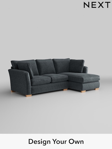 Plush Chenille/Slate Blue Heath Highback (W44753) | £1,899