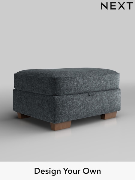Plush Chenille/Slate Blue Hayden Buttoned Back (W44756) | £499