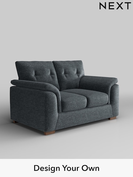 Plush Chenille/Slate Blue Hayden Buttoned Back (W44756) | £1,025