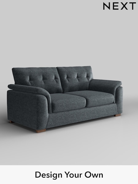 Plush Chenille/Slate Blue Hayden Buttoned Back (W44756) | £1,225