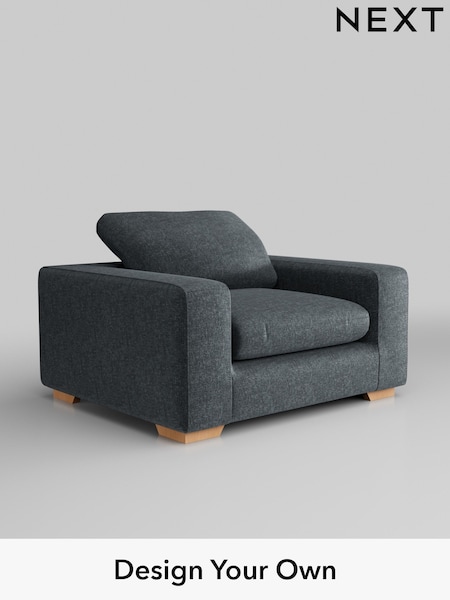 Plush Chenille/Slate Blue N Premium The Snuggle Grand (W44757) | £1,399