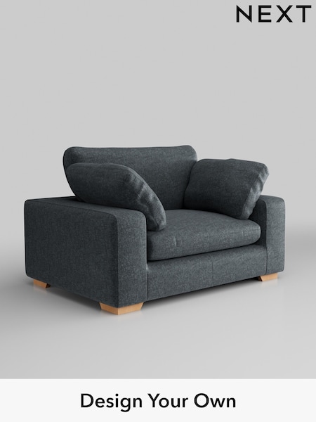 Plush Chenille/Slate Blue N Premium The Snuggle Grand (W44757) | £1,599