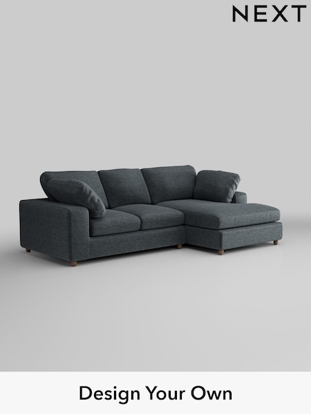 Plush Chenille/Slate Blue N Premium The Snuggle Grand (W44757) | £2,575