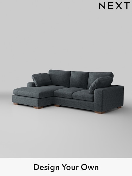 Plush Chenille/Slate Blue N Premium The Snuggle Grand (W44757) | £2,675