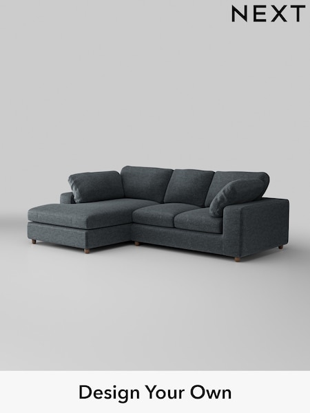 Plush Chenille/Slate Blue N Premium The Snuggle Grand (W44757) | £2,650