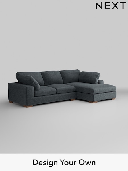 Plush Chenille/Slate Blue N Premium The Snuggle Grand (W44757) | £2,750