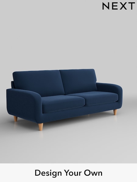 Plush Velvet Easy Clean/Airforce Blue Camden (W44761) | £1,099