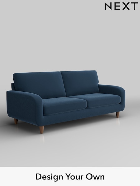 Plush Velvet Easy Clean/Airforce Blue Camden (W44761) | £1,099