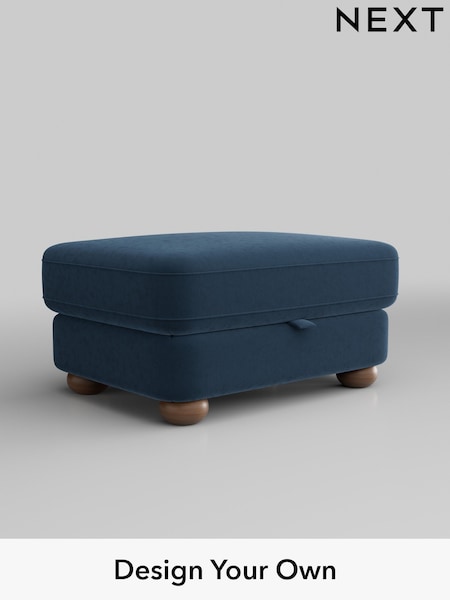 Plush Velvet Easy Clean/Airforce Blue Arches (W44762) | £499