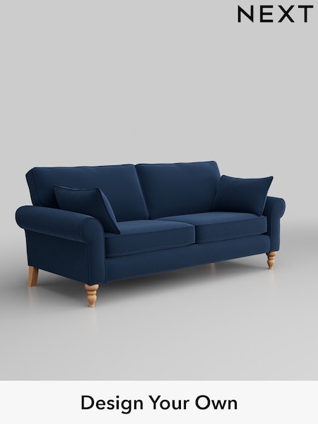 Plush Velvet Easy Clean/Airforce Blue Mallory (W44766) | £999