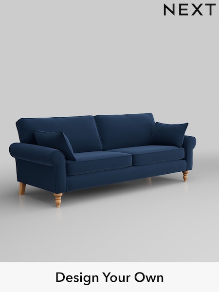 Plush Velvet Easy Clean/Airforce Blue Mallory (W44766) | £1,099